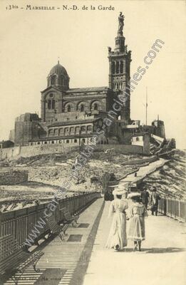 Carte postale ancienne N.-D. de la Garde — Marseille (Bouches-du-Rhône)