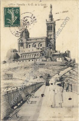 Carte postale ancienne N.-D. de la Garde — Marseille (Bouches-du-Rhône)