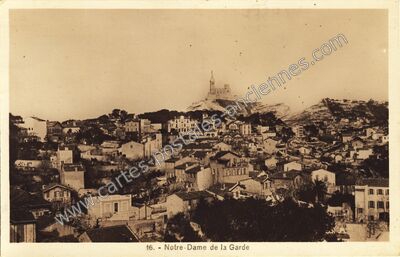Carte postale ancienne Notre-Dame de la Garde — Marseille (Bouches-du-Rhône)