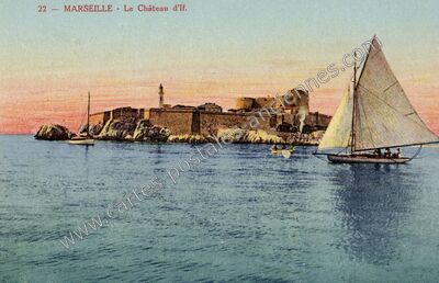 Carte postale ancienne Le Château d'If — Marseille (Bouches-du-Rhône)