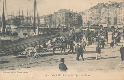 Carte postale ancienne Le Quai du Port — Marseille (Bouches-du-Rhône)