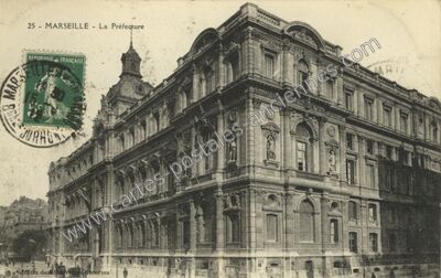 Carte postale ancienne La Préfecture — Marseille (Bouches-du-Rhône)