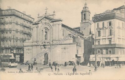 Carte postale ancienne L'Eglise des Augustins — Marseille (Bouches-du-Rhône)