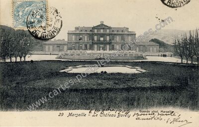Carte postale ancienne Le Château Borély — Marseille (Bouches-du-Rhône)