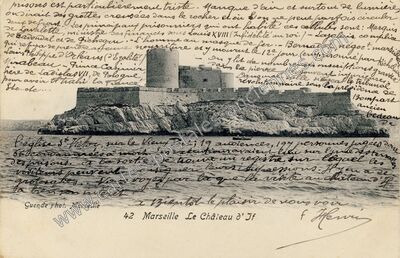 Carte postale ancienne Le Château d'If — Marseille (Bouches-du-Rhône)