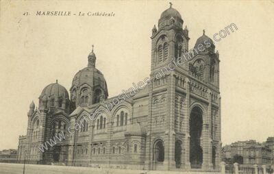 Carte postale ancienne La Cathédrale — Marseille (Bouches-du-Rhône)