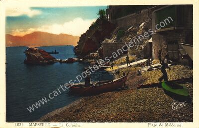 Carte postale ancienne La Corniche — Marseille (Bouches-du-Rhône)