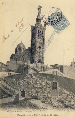 Carte postale ancienne Notre-Dame de la Garde — Marseille (Bouches-du-Rhône)