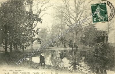 Carte postale ancienne Sainte-Marguerite - Hôpital Salvator Le Lac — Marseille (Bouches-du-Rhône)