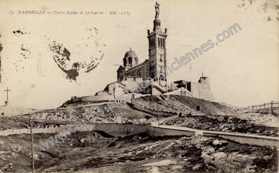 Carte postale ancienne Notre Dame de la Garde — Marseille (Bouches-du-Rhône)