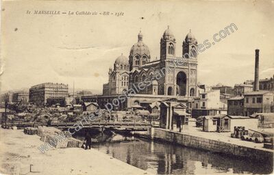 Carte postale ancienne La Cathédrale — Marseille (Bouches-du-Rhône)