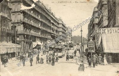 Carte postale ancienne Rue Noailles — Marseille (Bouches-du-Rhône)