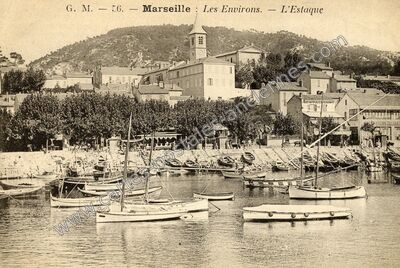 Carte postale ancienne Les Environs. — L'Estaque — Marseille (Bouches-du-Rhône)