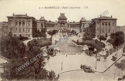 Carte postale ancienne Palais Longchamp — Marseille (Bouches-du-Rhône)