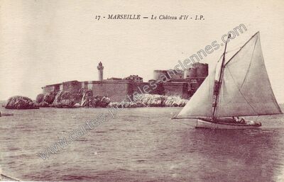 Carte postale ancienne Le Château d'If — Marseille (Bouches-du-Rhône)