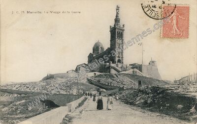 Carte postale ancienne La Vierge de la Garde — Marseille (Bouches-du-Rhône)