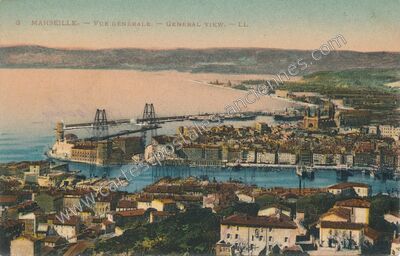 Carte postale ancienne Vue générale — Marseille (Bouches-du-Rhône)