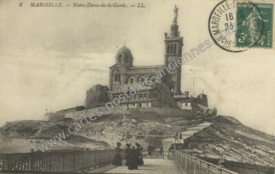 Carte postale ancienne Notre-Dame-de-la-Garde — Marseille (Bouches-du-Rhône)