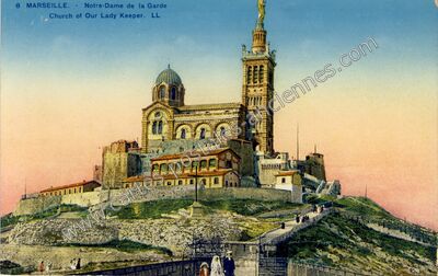 Carte postale ancienne Notre-Dame de la Garde — Marseille (Bouches-du-Rhône)