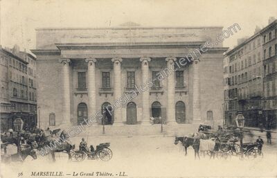 Carte postale ancienne Le Grand Théâtre — Marseille (Bouches-du-Rhône)