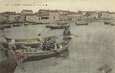 Carte postale ancienne Carro — Martigues (Bouches-du-Rhône)