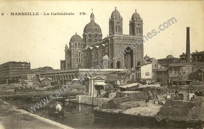 Carte postale ancienne La Cathédrale — Marseille (Bouches-du-Rhône)