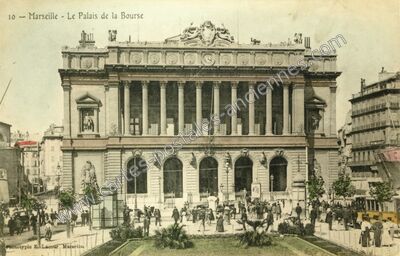 Carte postale ancienne Le Palais de la Bourse — Marseille (Bouches-du-Rhône)