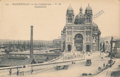 Carte postale ancienne La Cathédrale — Marseille (Bouches-du-Rhône)