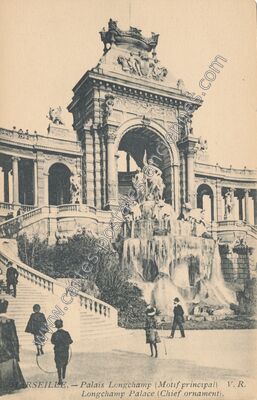 Carte postale ancienne Palais Longchamp (Motif principal) — Marseille (Bouches-du-Rhône)