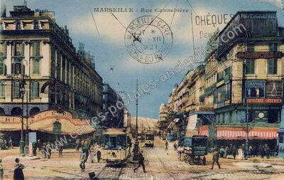 Carte postale ancienne Rue Cannepière — Marseille (Bouches-du-Rhône)