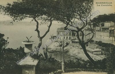 Carte postale ancienne La Corniche — Marseille (Bouches-du-Rhône)