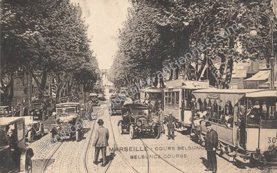 Carte postale ancienne Cours Belsunce — Marseille (Bouches-du-Rhône)