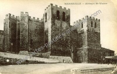 Carte postale ancienne Abbaye St-Victor — Marseille (Bouches-du-Rhône)