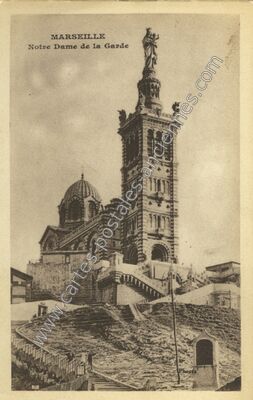 Carte postale ancienne Notre Dame de la Garde — Marseille (Bouches-du-Rhône)