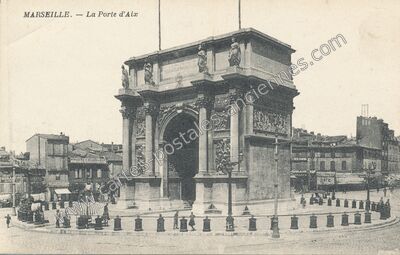 Carte postale ancienne La Porte d'Aix — Marseille (Bouches-du-Rhône)