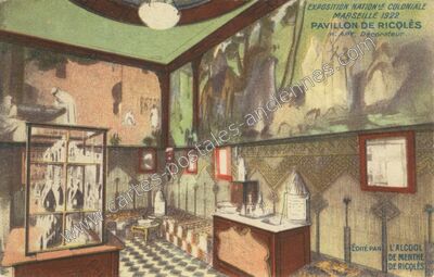 Carte postale ancienne Pavillon de Riccolès — Marseille (Bouches-du-Rhône)