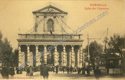 Carte postale ancienne Église des Chartreux — Marseille (Bouches-du-Rhône)