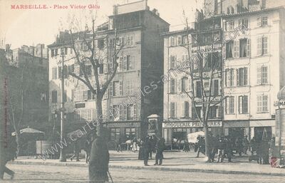 Carte postale ancienne Place Victor Gèlu — Marseille (Bouches-du-Rhône)