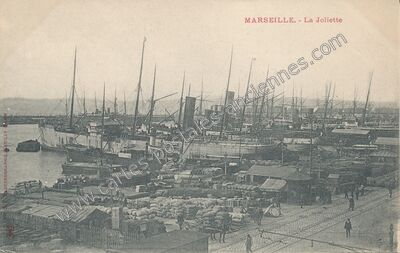 Carte postale ancienne La Joliette — Marseille (Bouches-du-Rhône)