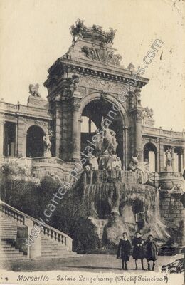 Carte postale ancienne Palais Longchamp (Motif Principal) — Marseille (Bouches-du-Rhône)
