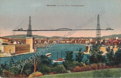 Carte postale ancienne Le Pont Transbordeur — Marseille (Bouches-du-Rhône)