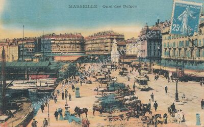 Carte postale ancienne Quai des Belges — Marseille (Bouches-du-Rhône)