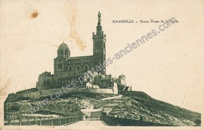 Carte postale ancienne Notre Dame de la Garde — Marseille (Bouches-du-Rhône)