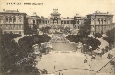Carte postale ancienne Palais Longchamp — Marseille (Bouches-du-Rhône)