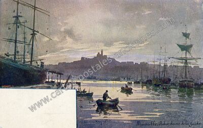 Carte postale ancienne Notre Dame de la Garde — Marseille (Bouches-du-Rhône)