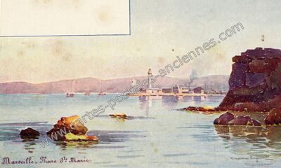 Carte postale ancienne Phare Ste Marie — Marseille (Bouches-du-Rhône)