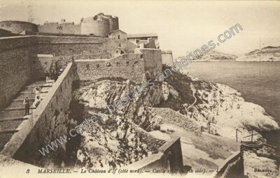 Carte postale ancienne Le Château d'If (côté nord) — Marseille (Bouches-du-Rhône)