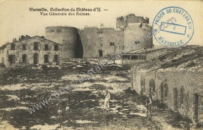 Carte postale ancienne Collection du Château d'If. Vue Générale des Ruines — Marseille (Bouches-du-Rhône)
