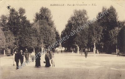 Carte postale ancienne Parc de l'Exposition — Marseille (Bouches-du-Rhône)