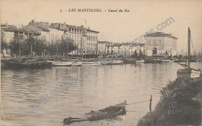 Carte postale ancienne Canal du Roi — Martigues (Bouches-du-Rhône)